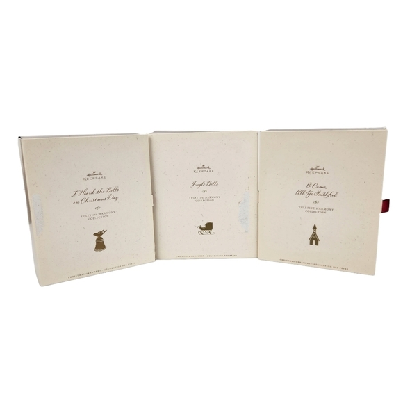 Hallmark Keepsake Ornaments Yuletide Harmony Collection Bundle Of 3 Ornaments - Picture 2 of 11